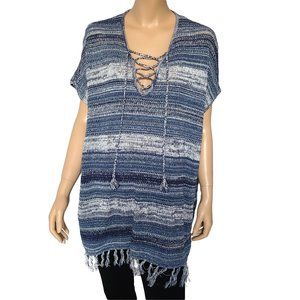 TOMMY BAHAMA Blue & White Swim Cover Up S/M